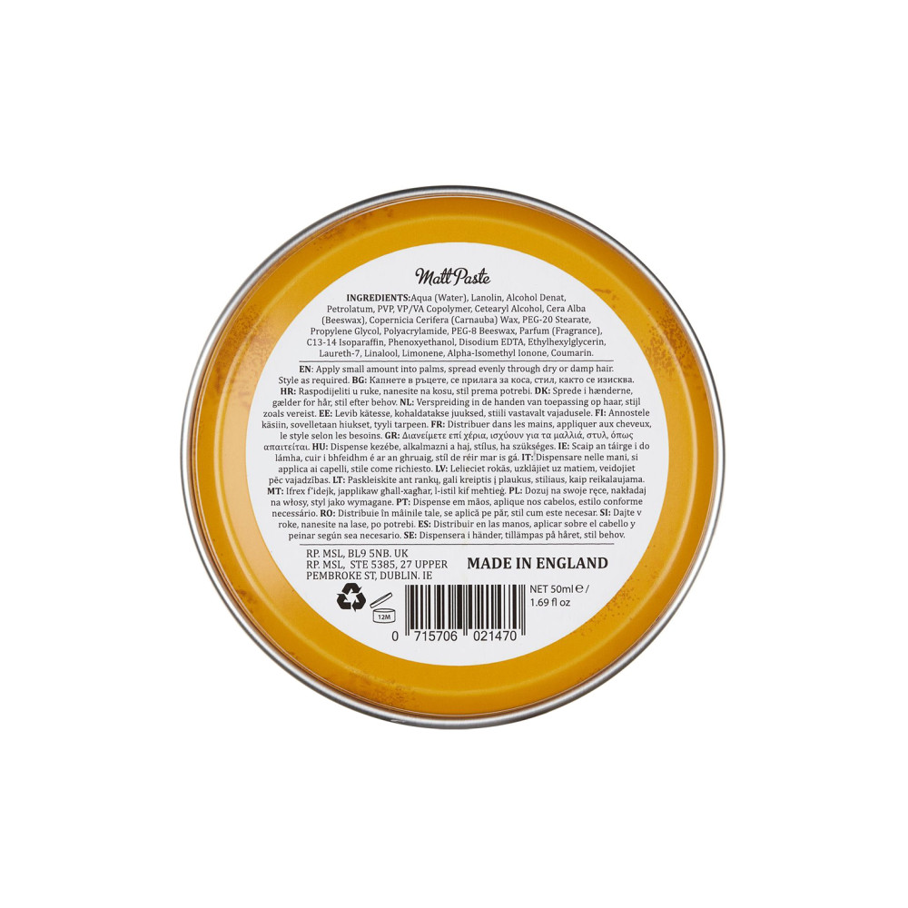 Паста для укладання волосся Dapper Dan Matt Paste 50мл
