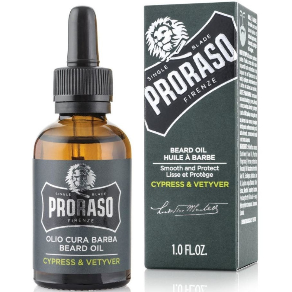 Олія для бороди  - Proraso Cypress & Vetyver Beard Oil 30 мл
