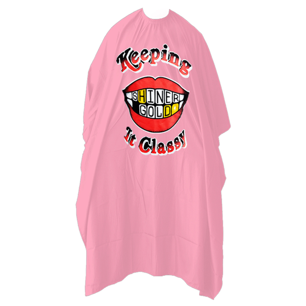 Пеньюар Shiner Gold Pink Barber Cape - Keeping It Classy