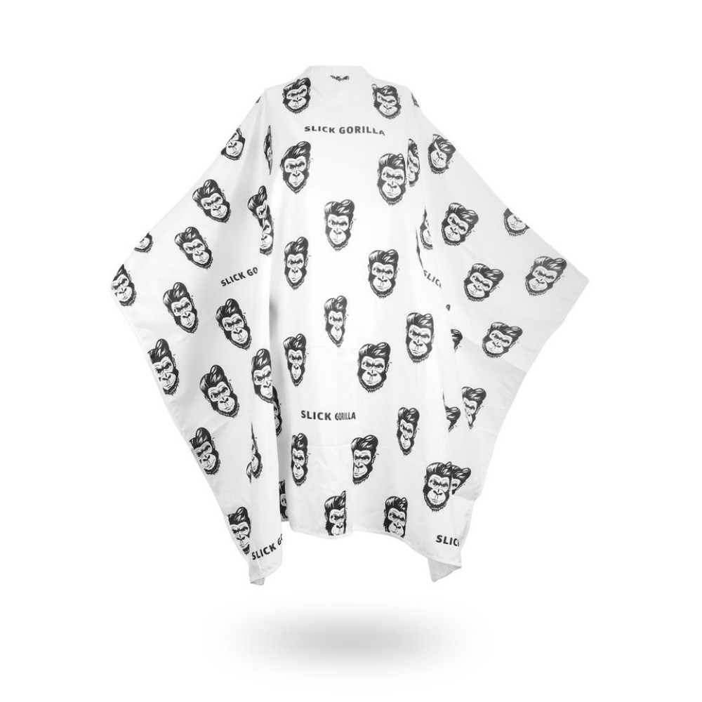 Накидка пеньюар Slick Gorilla Barber Cape White