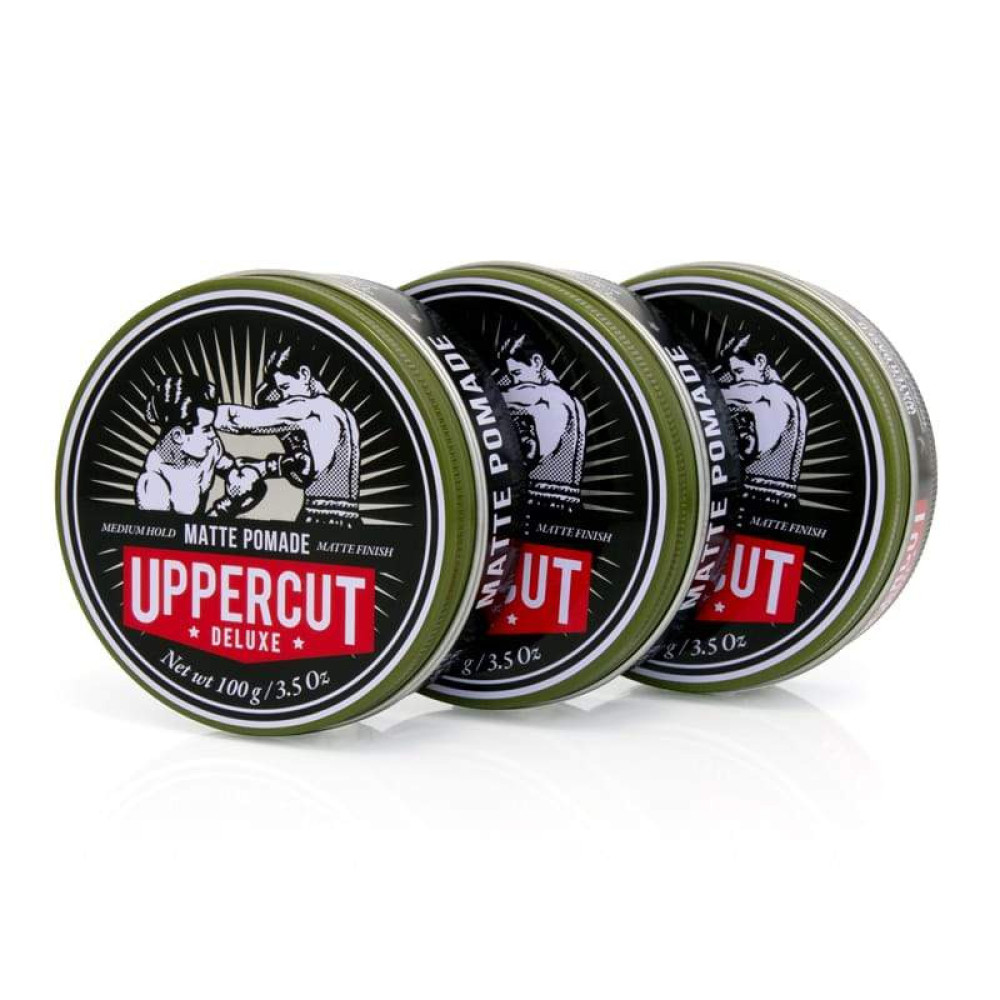 Помада для укладання волосся Uppercut Deluxe Matte Pomade 100г 3x