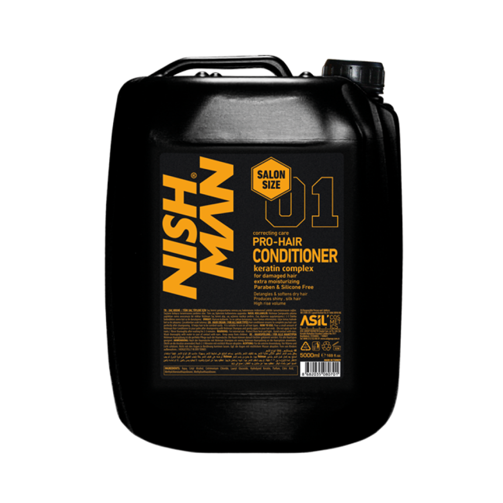 Кондиціонер для волосся професійний Nishman Salon Size Conditioner З кератином 5 л