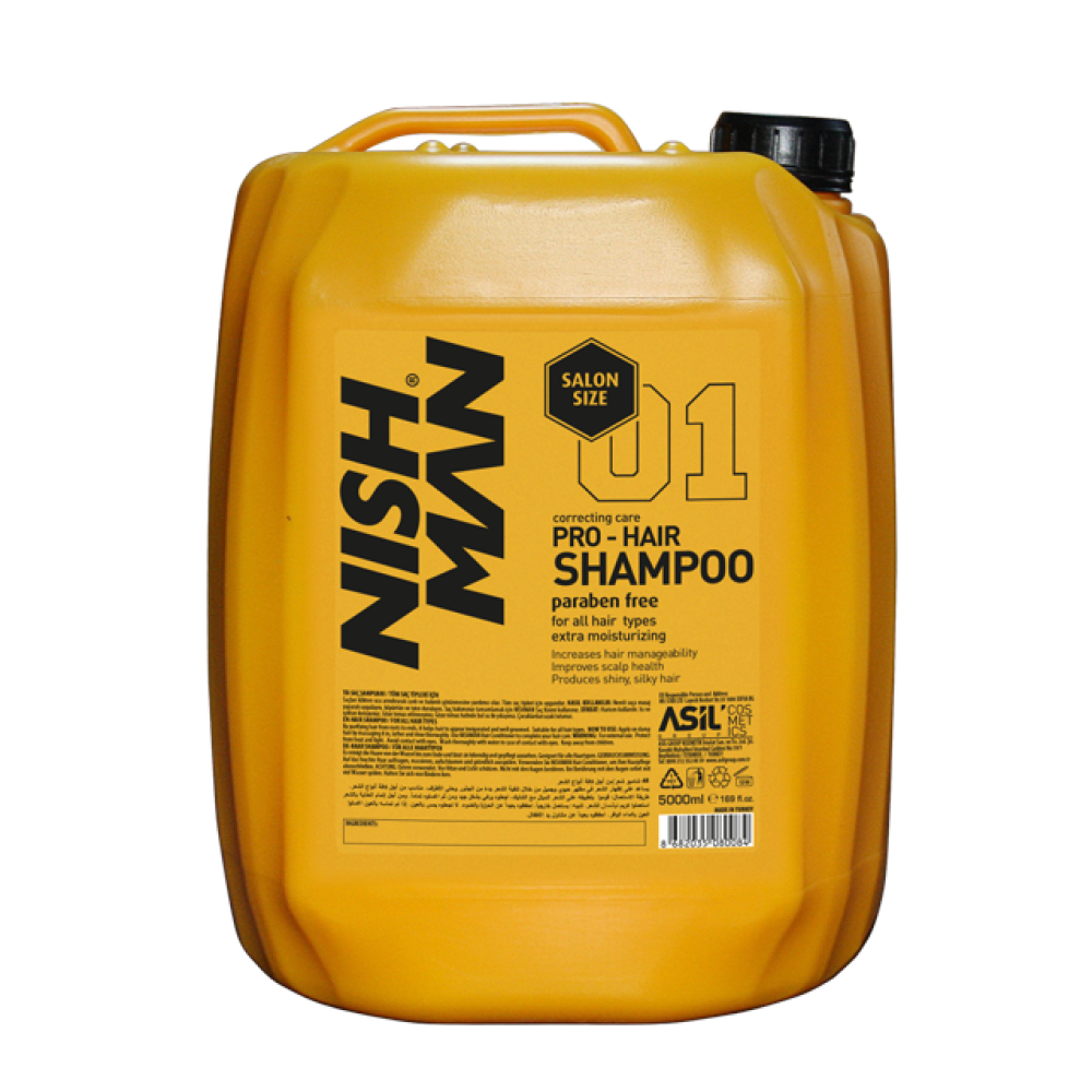 Шампунь для волос профессиональный Nishman Salon Size Shampoo с кератином 5л