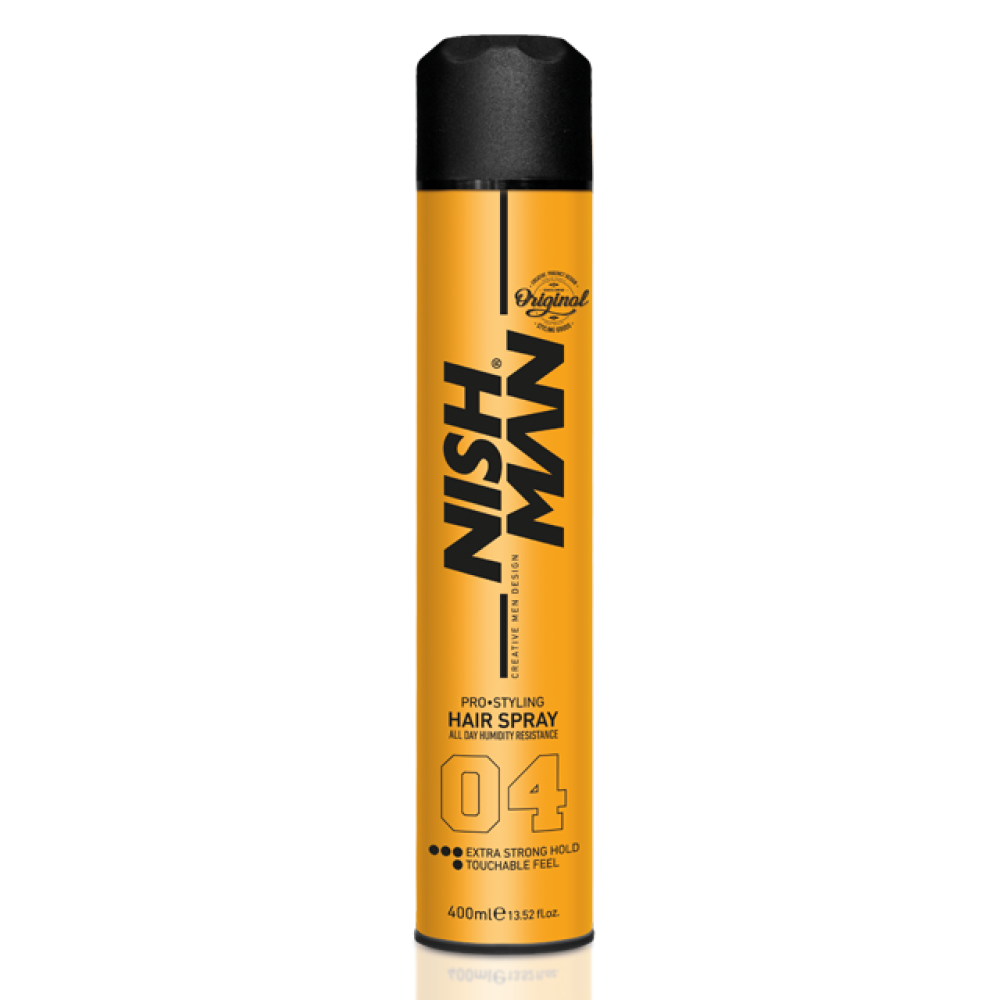 Спрей для фіксації волосся Nishman Extra Strong #04 (Дуже Синя Фіксація) 400 мл