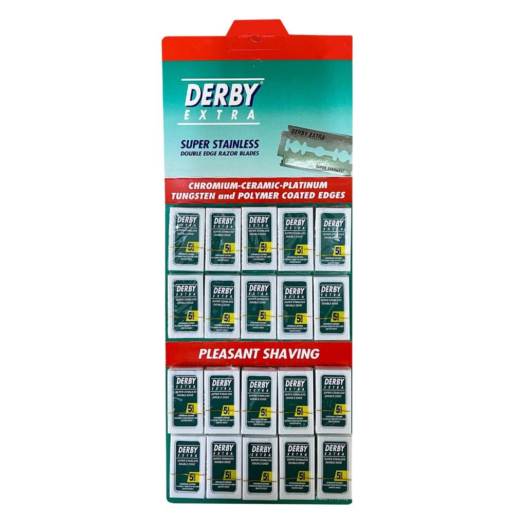 Блок двусторонних лезвий Derby Extra Green