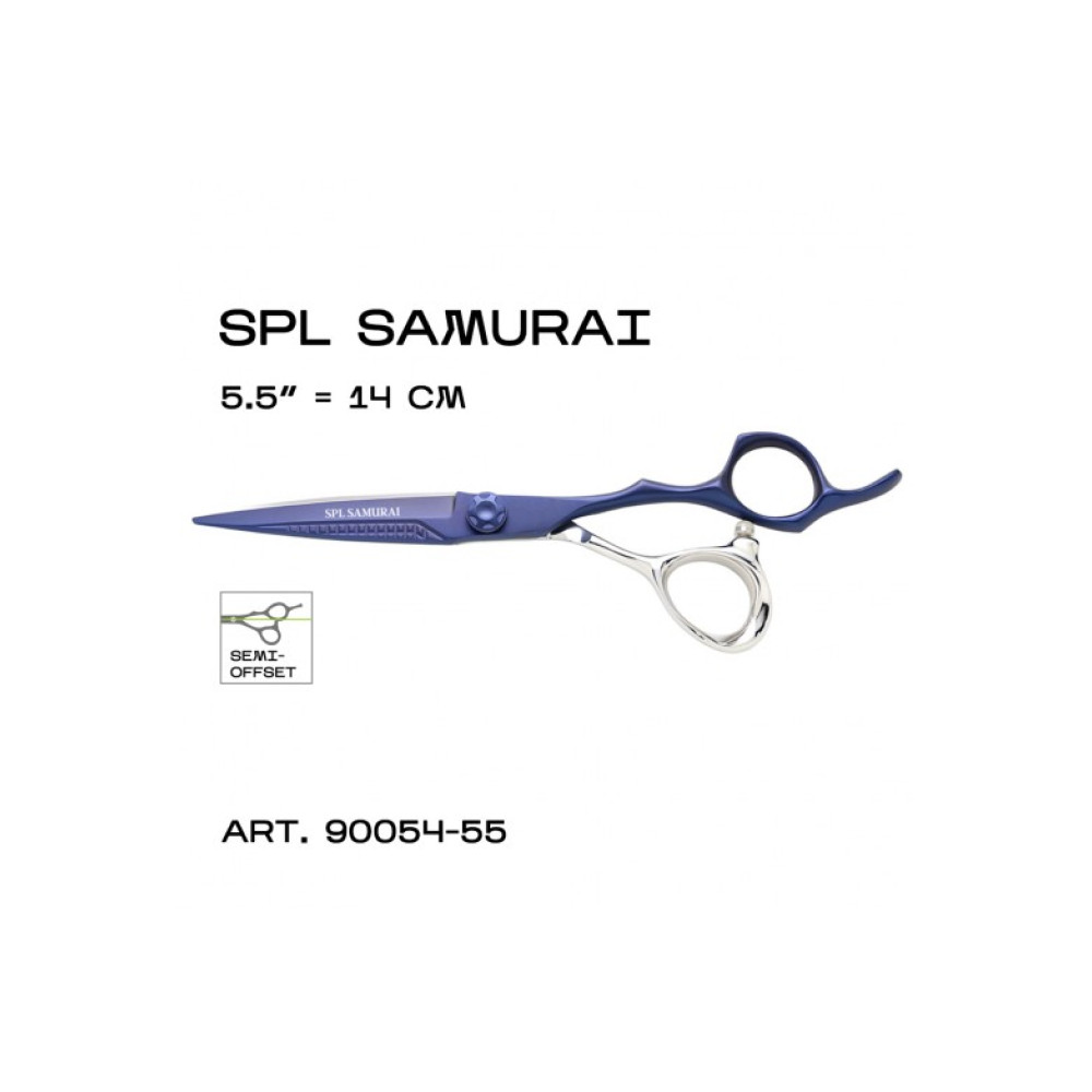 Професійні прямі перукарські ножиці SPL Samurai Premium 5.5, 90054-55