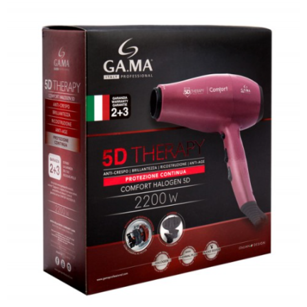 Фен для волос GаMa COMFORT HALOGEN 5D THERAPY 2200Вт (GH0501)