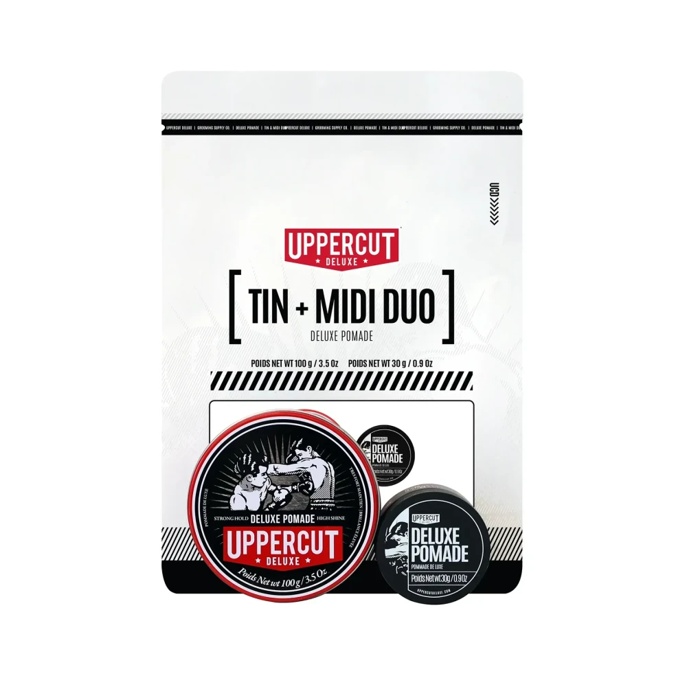 Подарочный набор Uppercut Tin & Midi Duo Deluxe Pomade