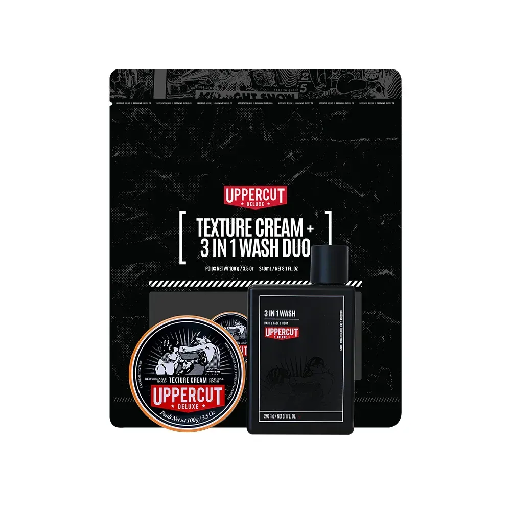 Подарочный набор Uppercut Xmas Texture Cream + 3 in 1