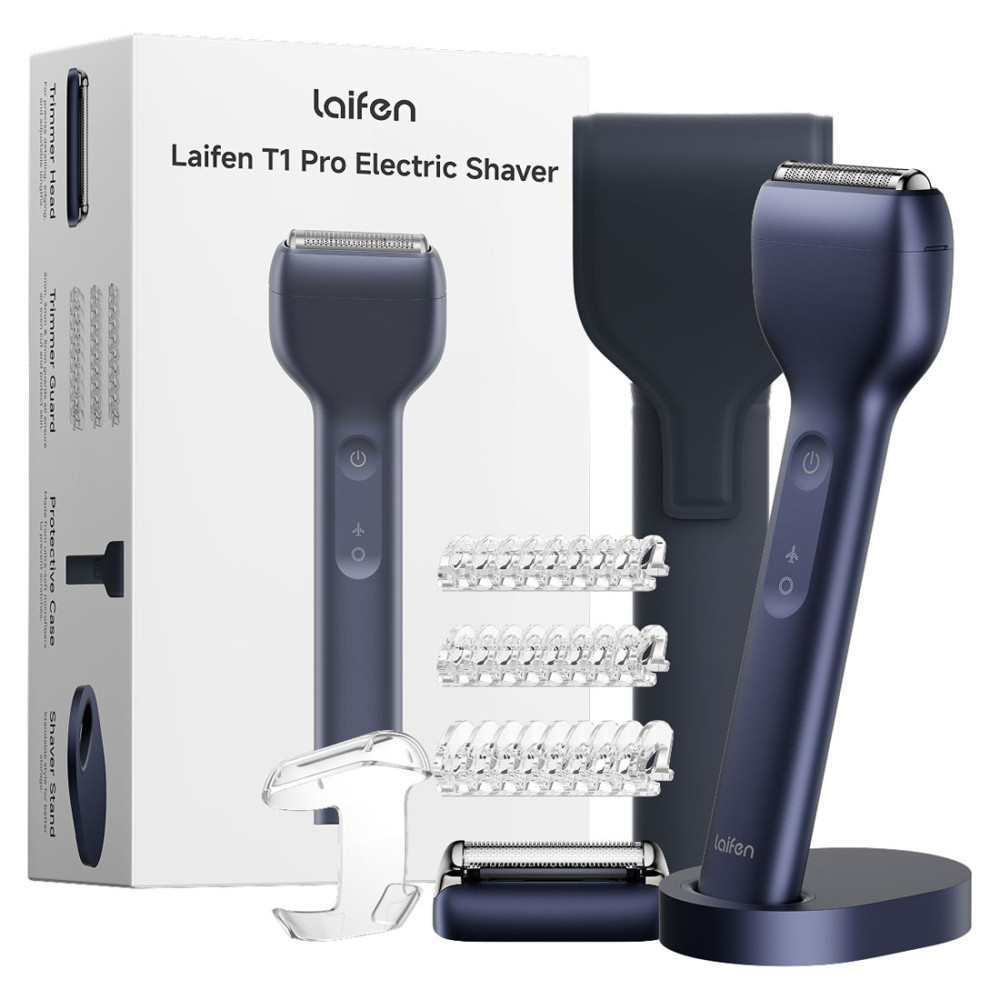 Подарунковий набір електробритви Laifen T1 Pro Dark Blue