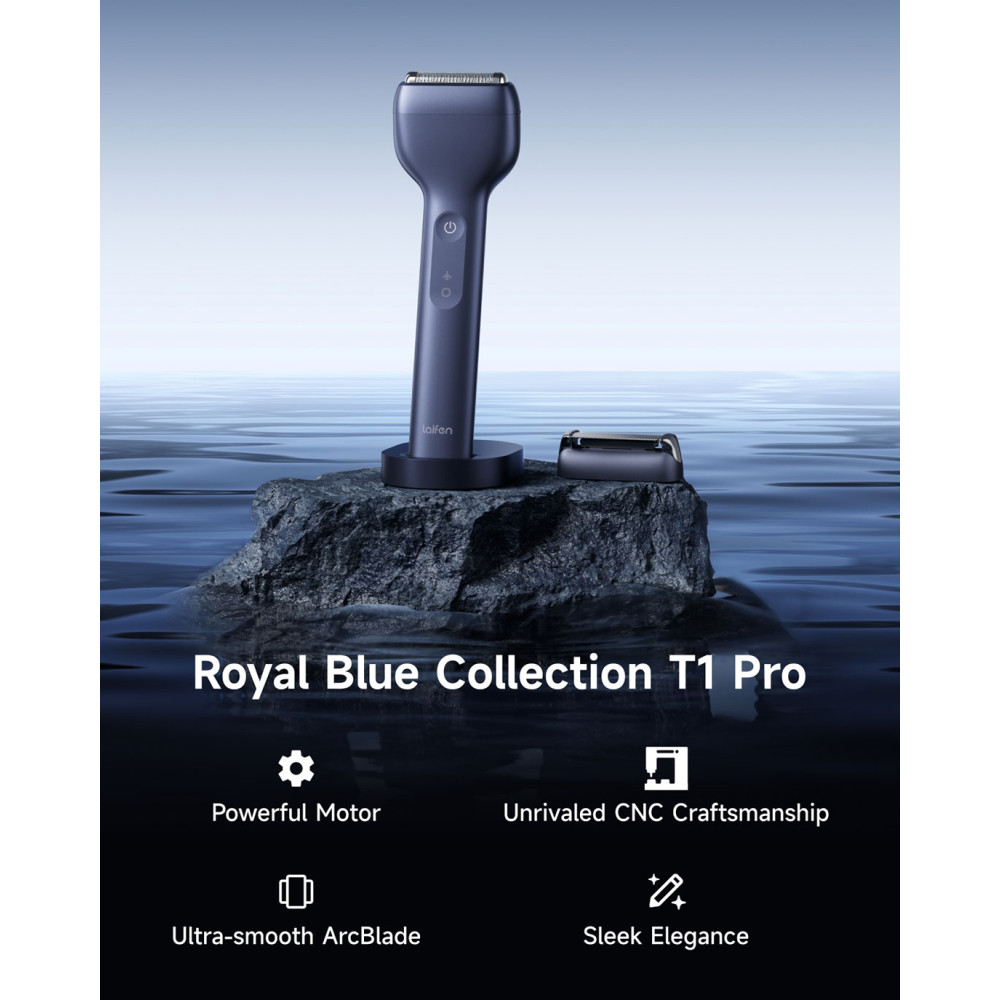 Подарунковий набір електробритви Laifen T1 Pro Dark Blue