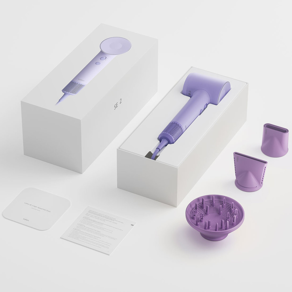 Фен Laifen SE 2, три насадки, Purple