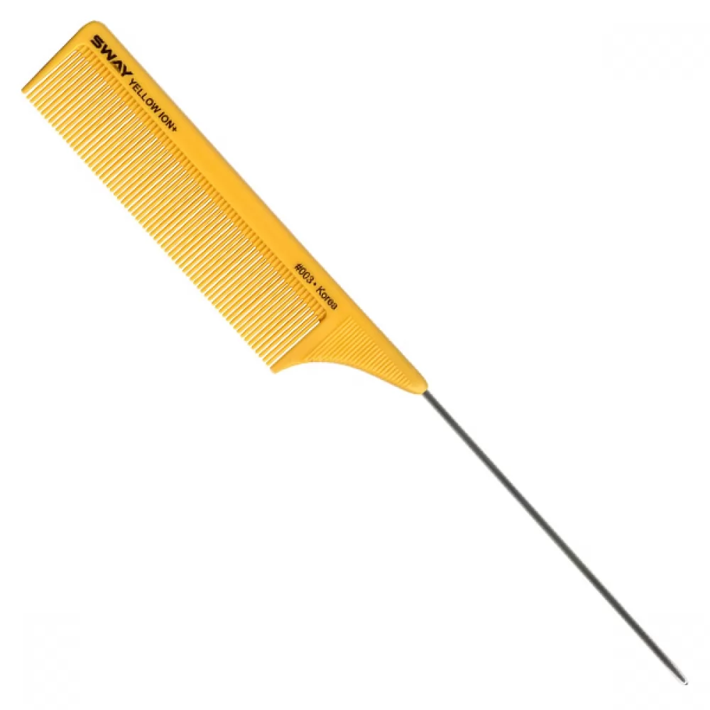 Гребінець з металевою спицею Sway Yellow ion + 003