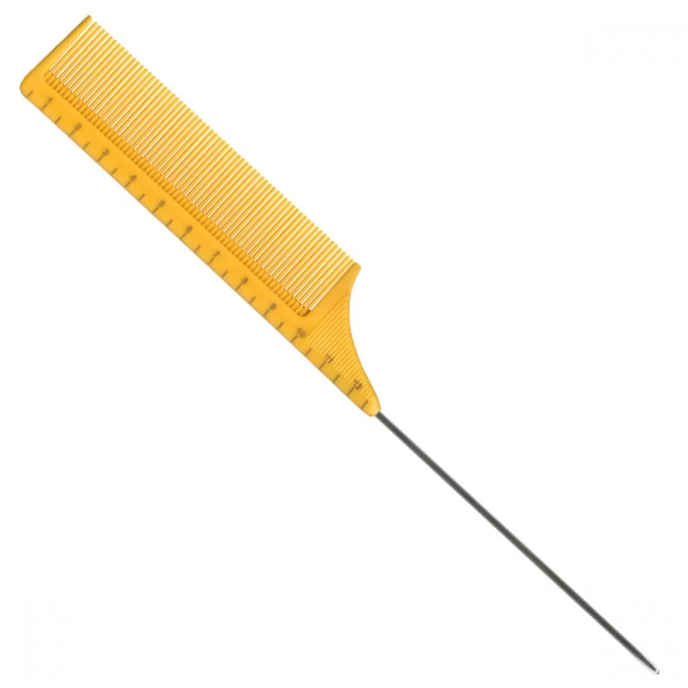 Гребінець з металевою спицею Sway Yellow ion + 003