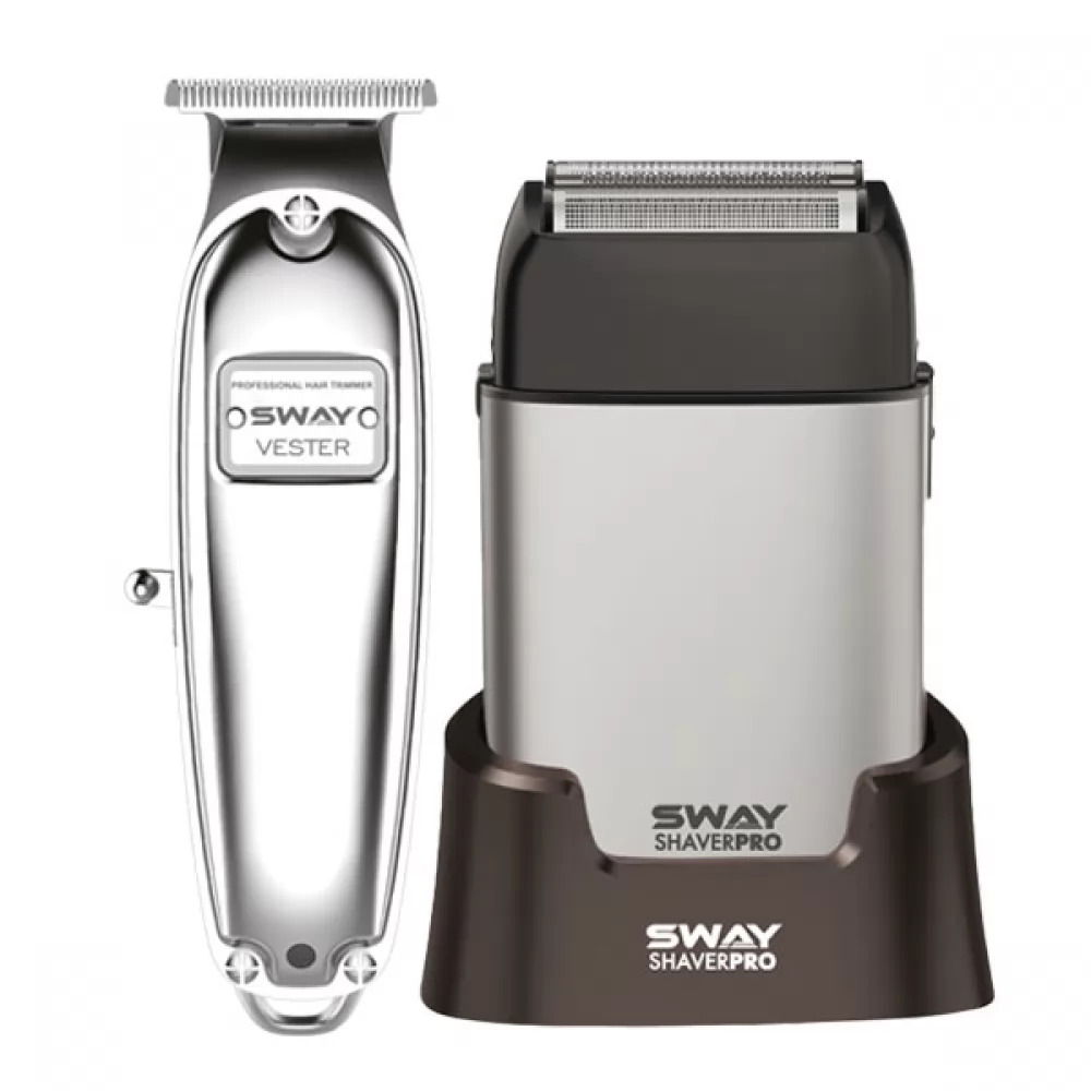 Набір для стрижки тример та шейвер Sway Vester, Shaver Pro Silver