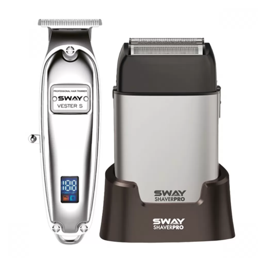 Набір для стрижки тример та шейвер Sway Vester S, Shaver Pro Silver