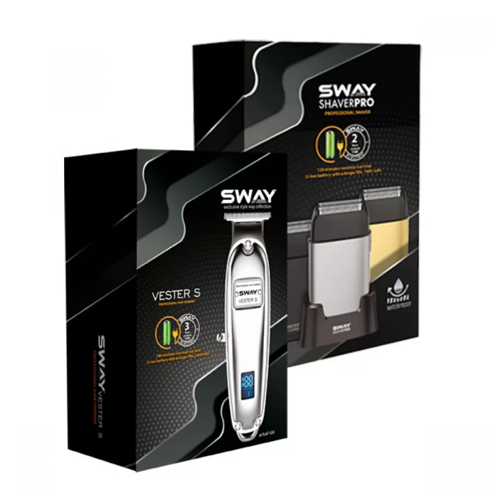 Набір для стрижки тример та шейвер Sway Vester S, Shaver Pro Silver