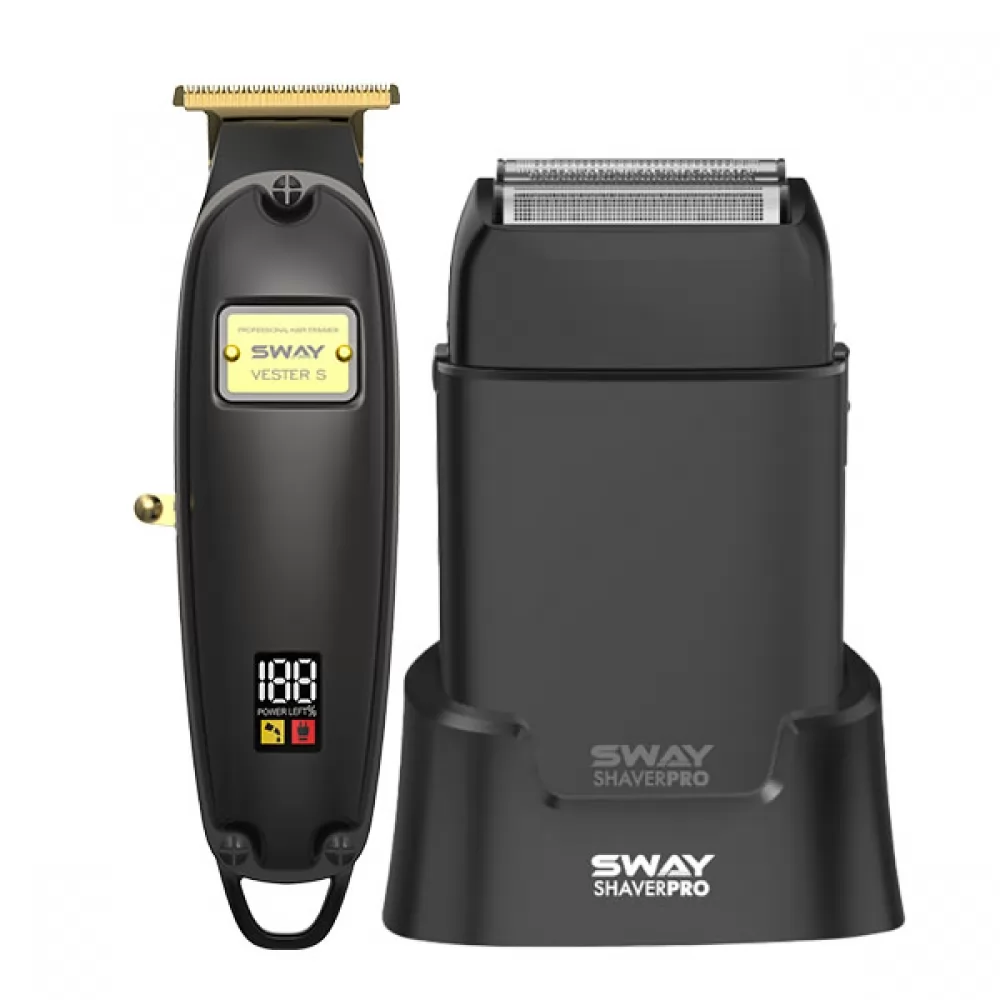 Набір для стрижки тример та шейвер Sway Vester S BGE, Shaver Pro Black