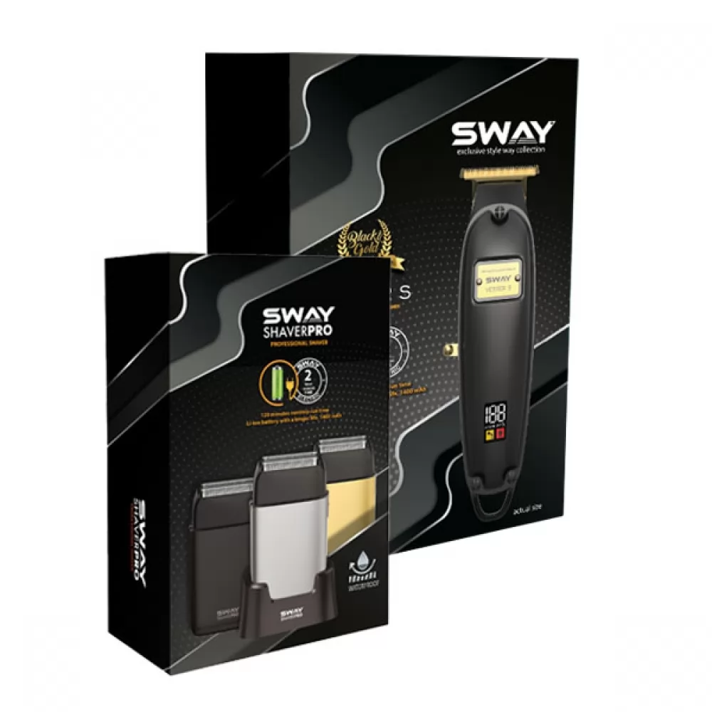 Набір для стрижки тример та шейвер Sway Vester S BGE, Shaver Pro Black