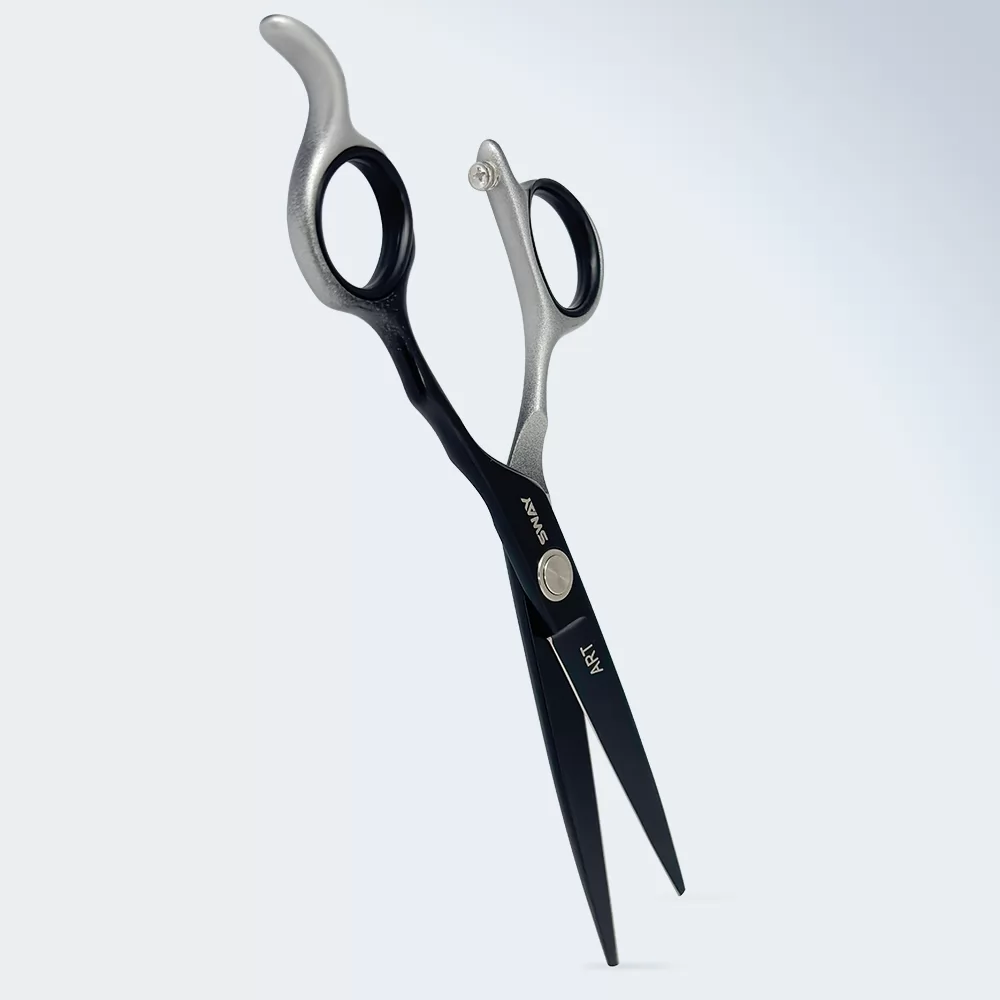 Перукарські ножиці Sway Art Black and Silver 31260 розмір 6