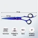 Перукарські ножиці Sway Viking CNC Blue Purple 70360 розмір 6